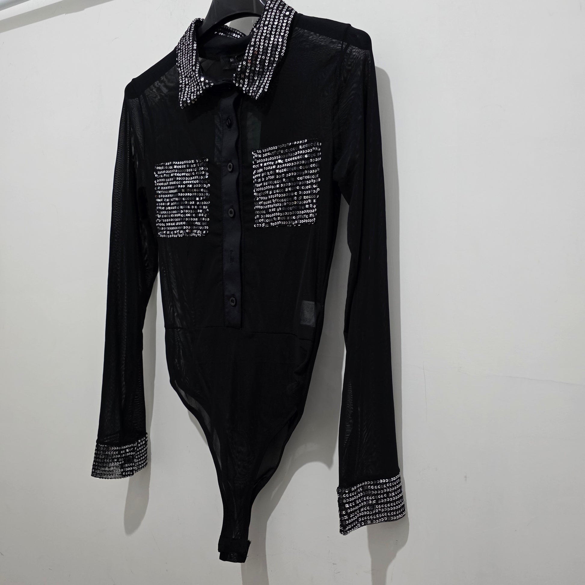 Body Elegante con Dettagli in Strass
