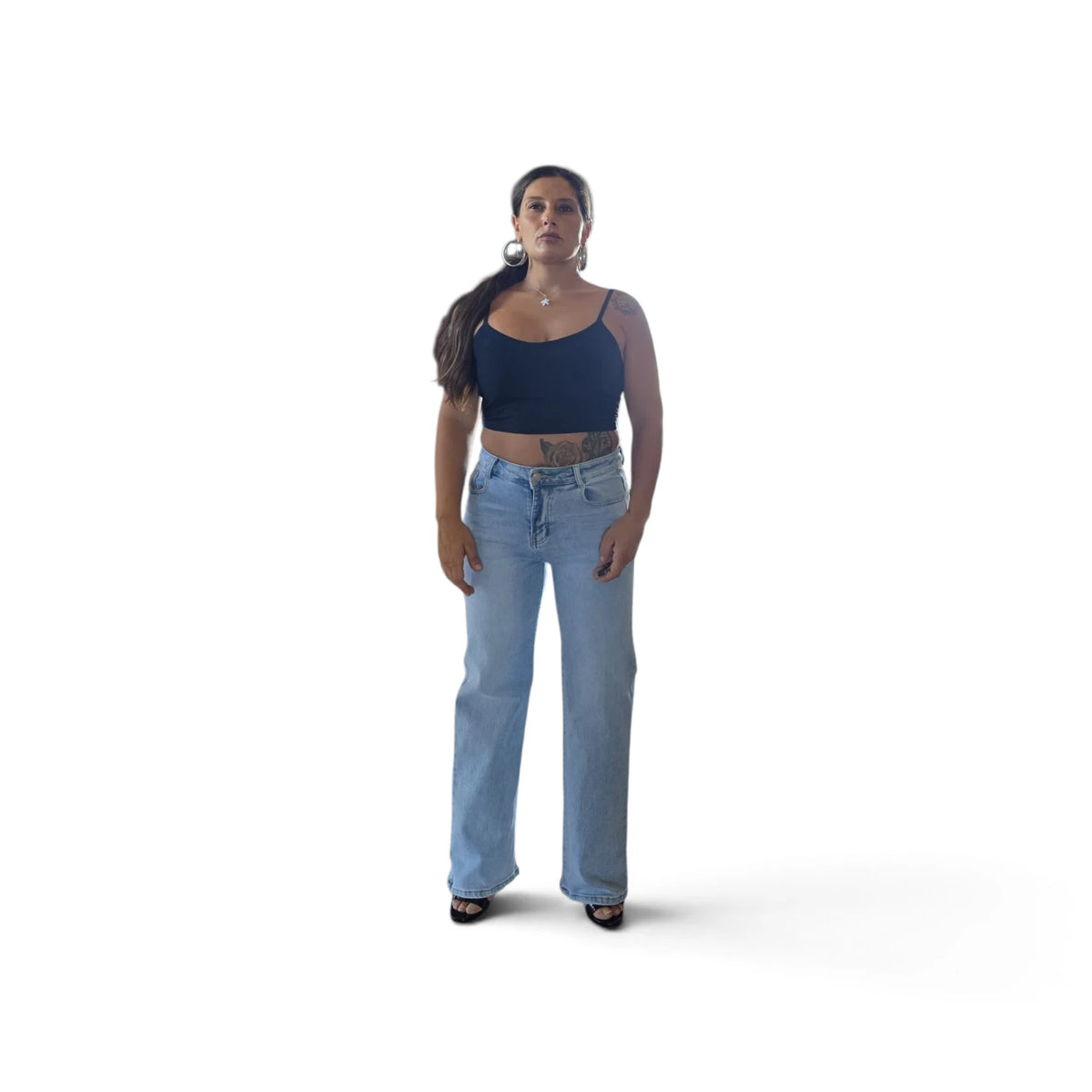 Jeans Relaxed Fit con Dettagli Strappati per un Look Casual e Comfortabile Stile Moderno e Trendy Ideali per Giornate Comode