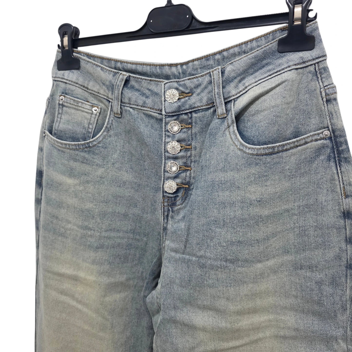 Jeans "Classic High-Waist" in Tessuto Comfortabile e Design Elegante 