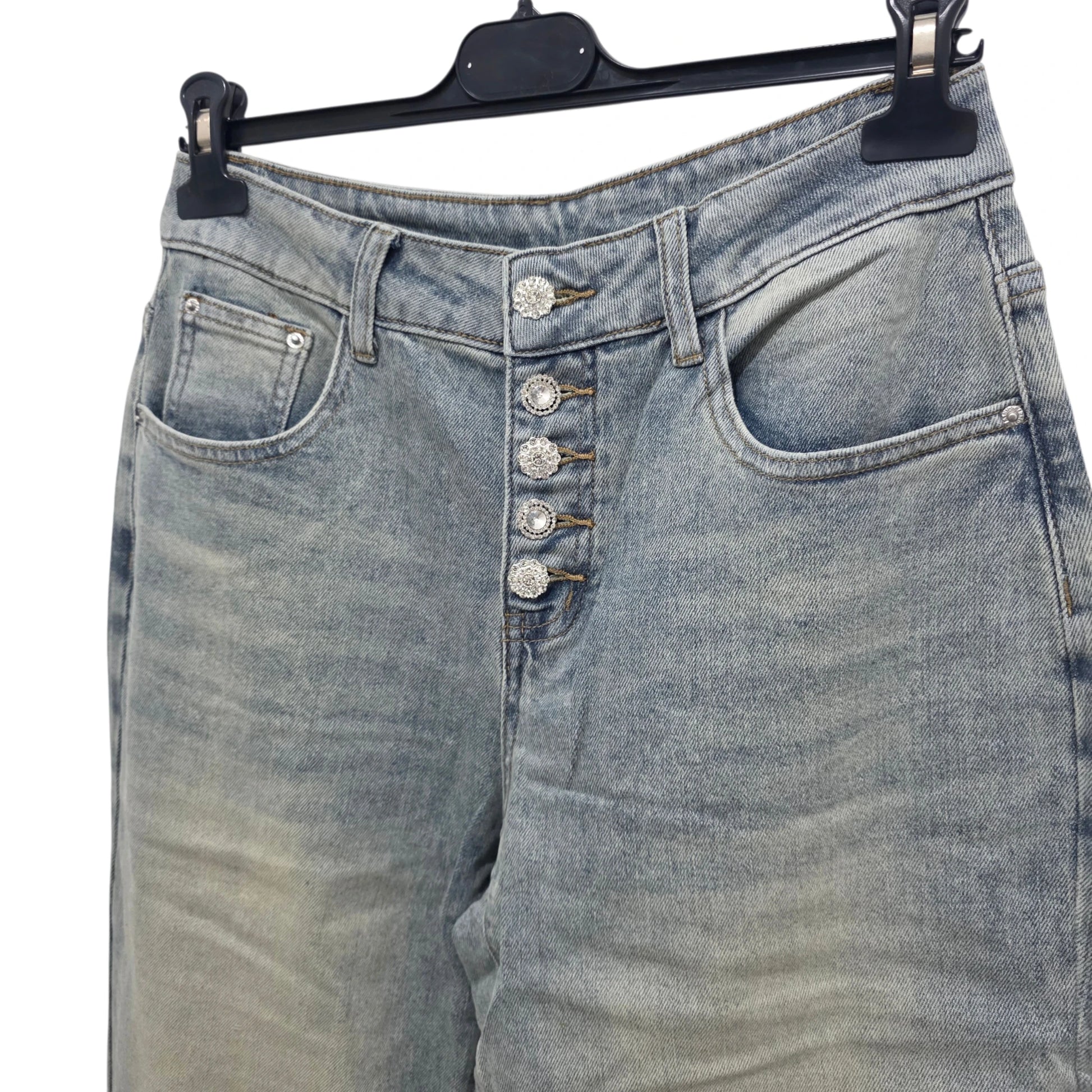 Jeans "Classic High-Waist" in Tessuto Comfortabile e Design Elegante 