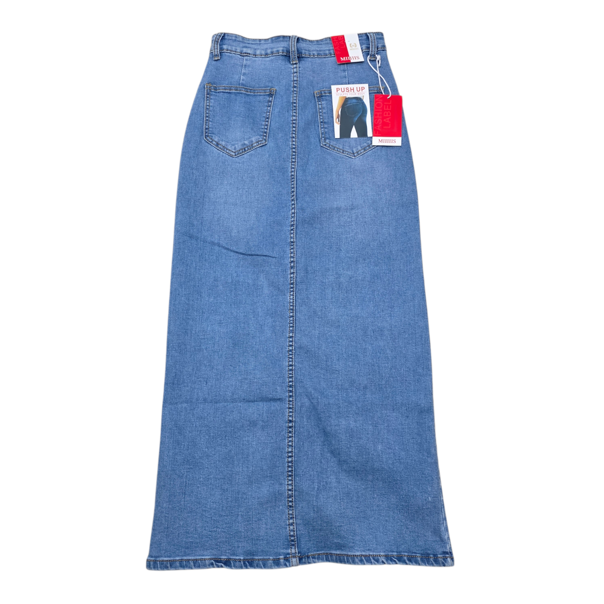 Gonna Jeans con Spacco Frontale