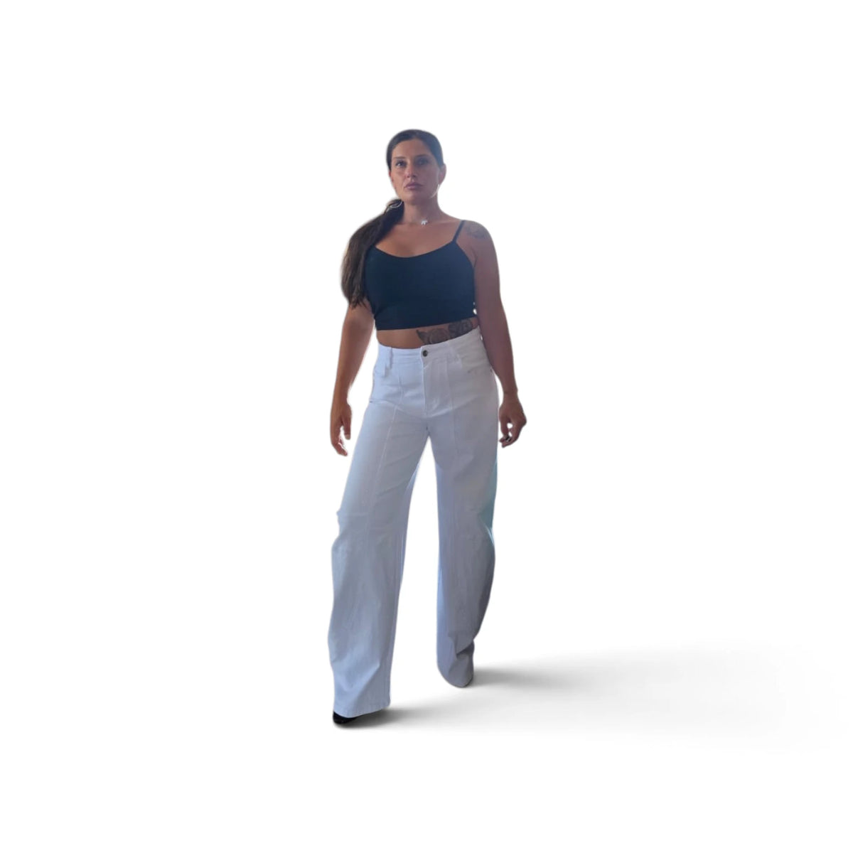 Bianchi Jeans Wide Leg Moderni e Versatili con Taglia Ampia per Massima Comodità e Stile Elegante