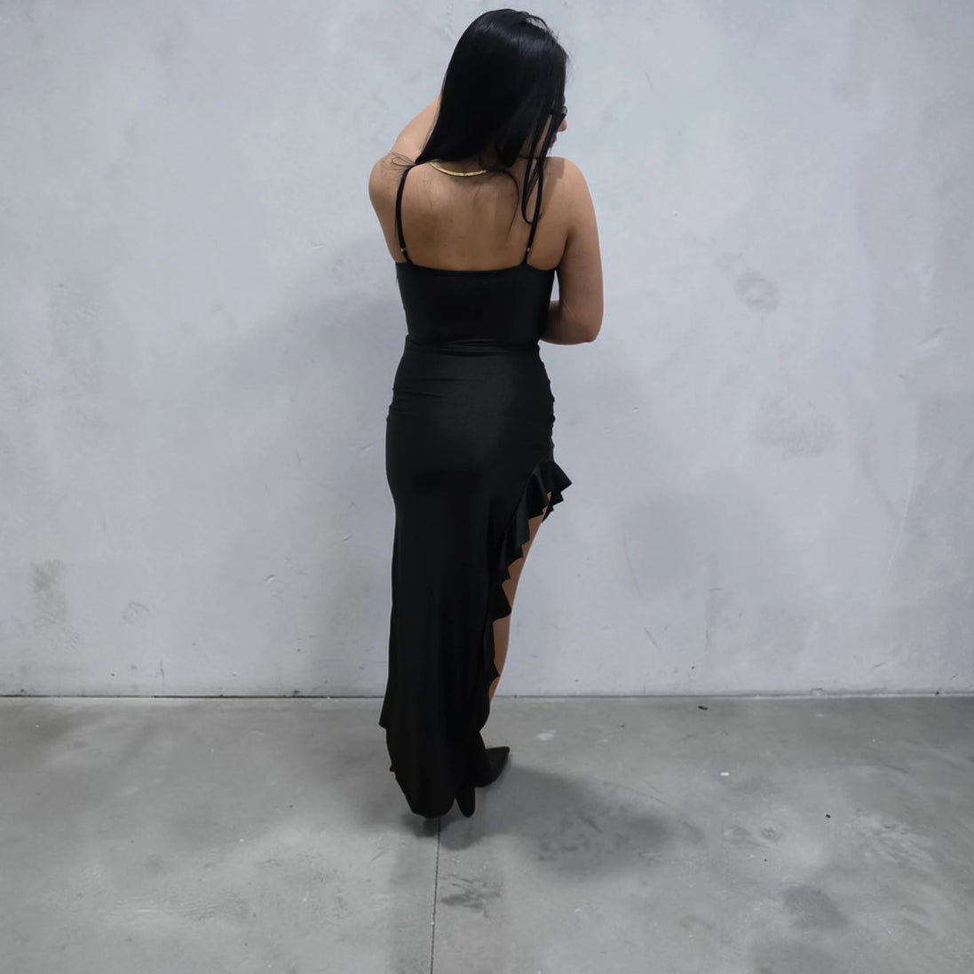 Abito Elegante con Rouches
