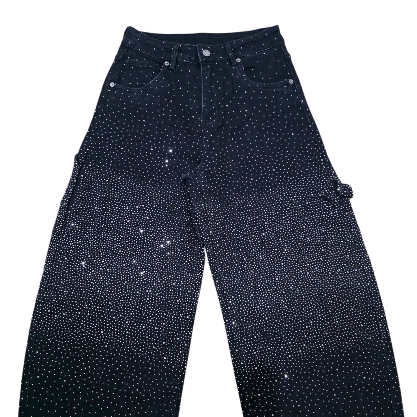 Jeans "Galactic Sparkle" con Dettagli di Scintillio Celeste per un Look Stellare