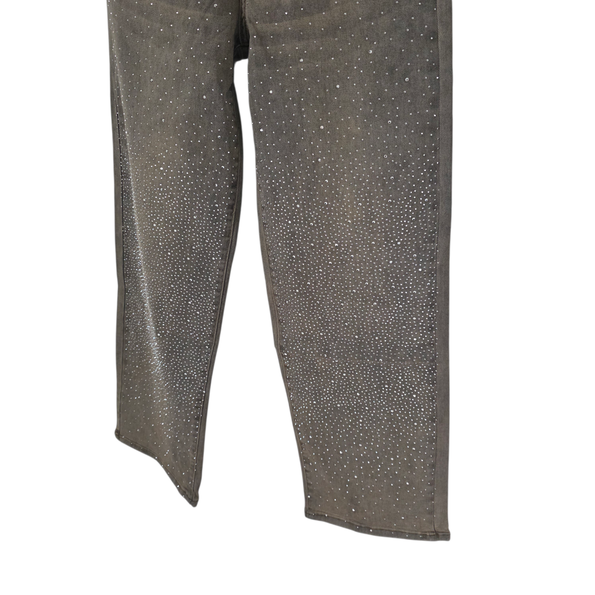 Jeans Wide LEG Strass designer