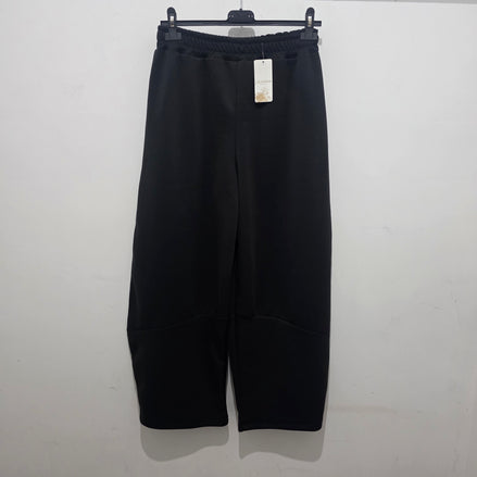 Pantaloni Casual Donna in Tessuto Morbido Beige con Tasche Laterali e Cintura Elastica Comfortable e Stilosi per Occasioni Variate