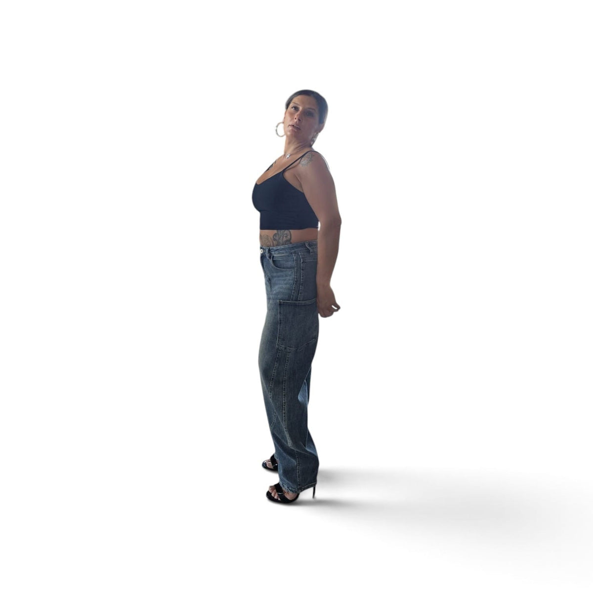 Jeans "Street Style Cargo" - Stile Urbano e Funzionale con Design Cargo Comfort e Funzionalità Perfetti per Uso Quotidiano