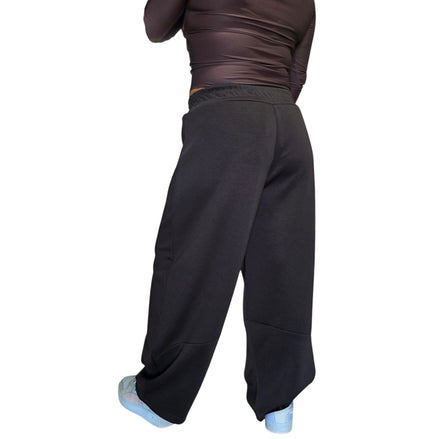 Pantaloni Casual Donna in Tessuto Morbido Beige con Tasche Laterali e Cintura Elastica Comfortable e Stilosi per Occasioni Variate