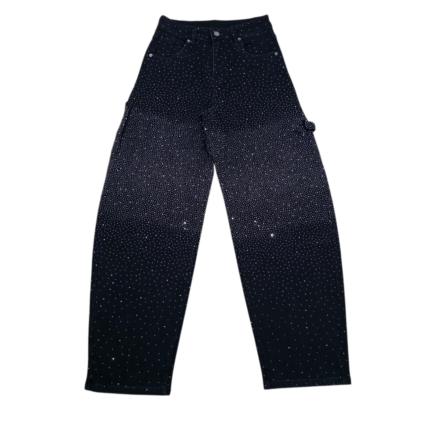 Jeans "Galactic Sparkle" con Dettagli di Scintillio Celeste per un Look Stellare