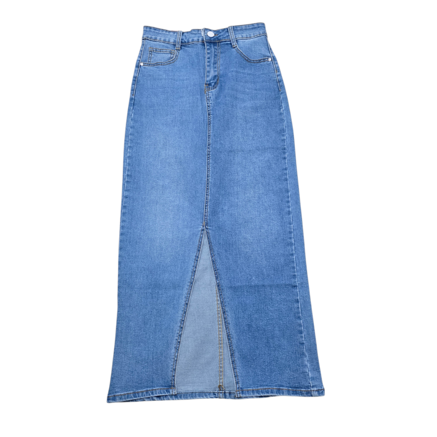 Gonna Jeans con Spacco Frontale