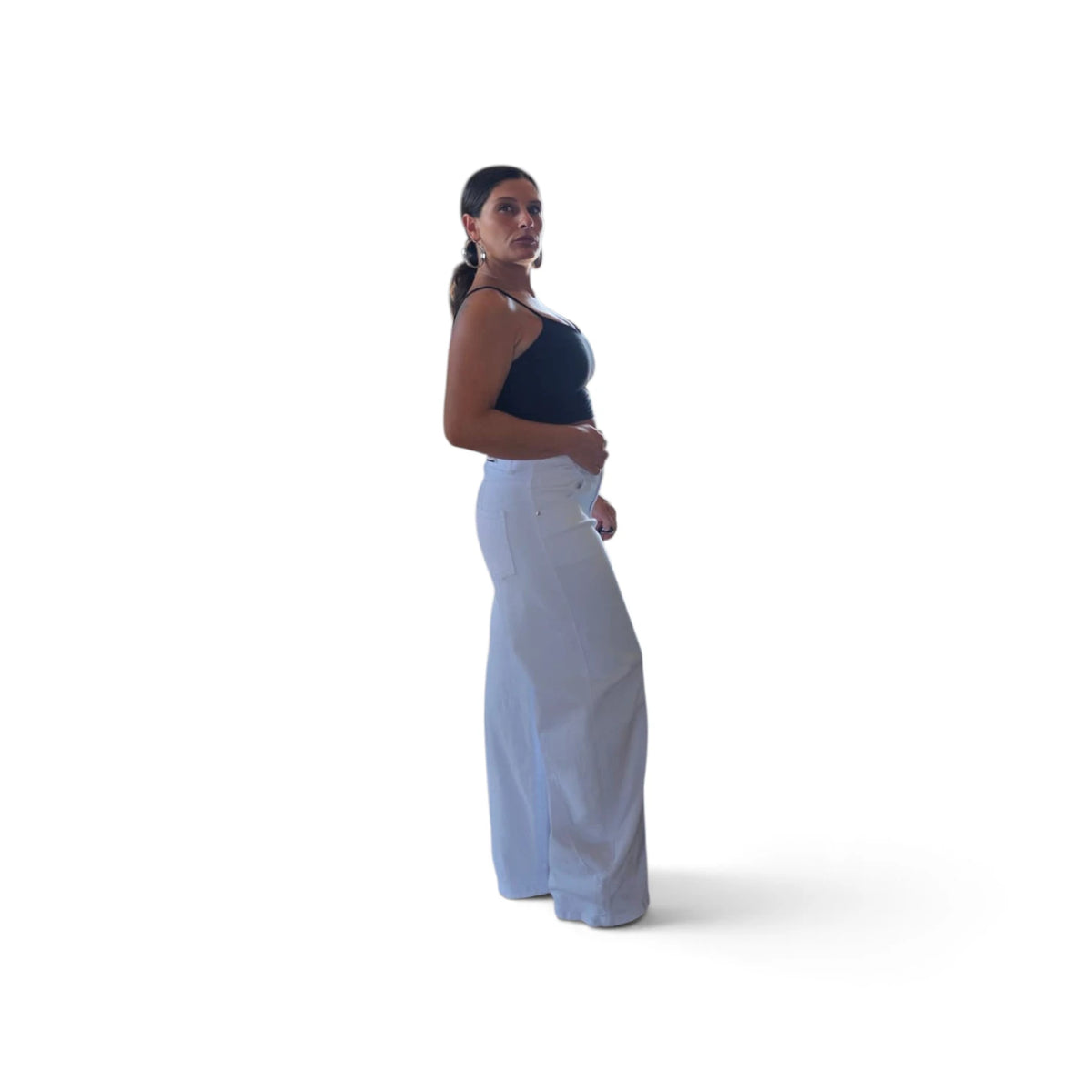 Bianchi Jeans Wide Leg Moderni e Versatili con Taglia Ampia per Massima Comodità e Stile Elegante