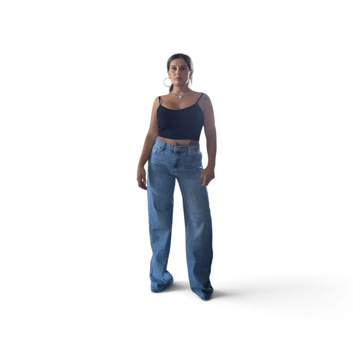 Jeans "Classic Flare" in Denim Blu con Taglio Largo e Comfortabile per Stile Casual Perfetti per Occasioni Quotidiane Look Elegante e Versatile
