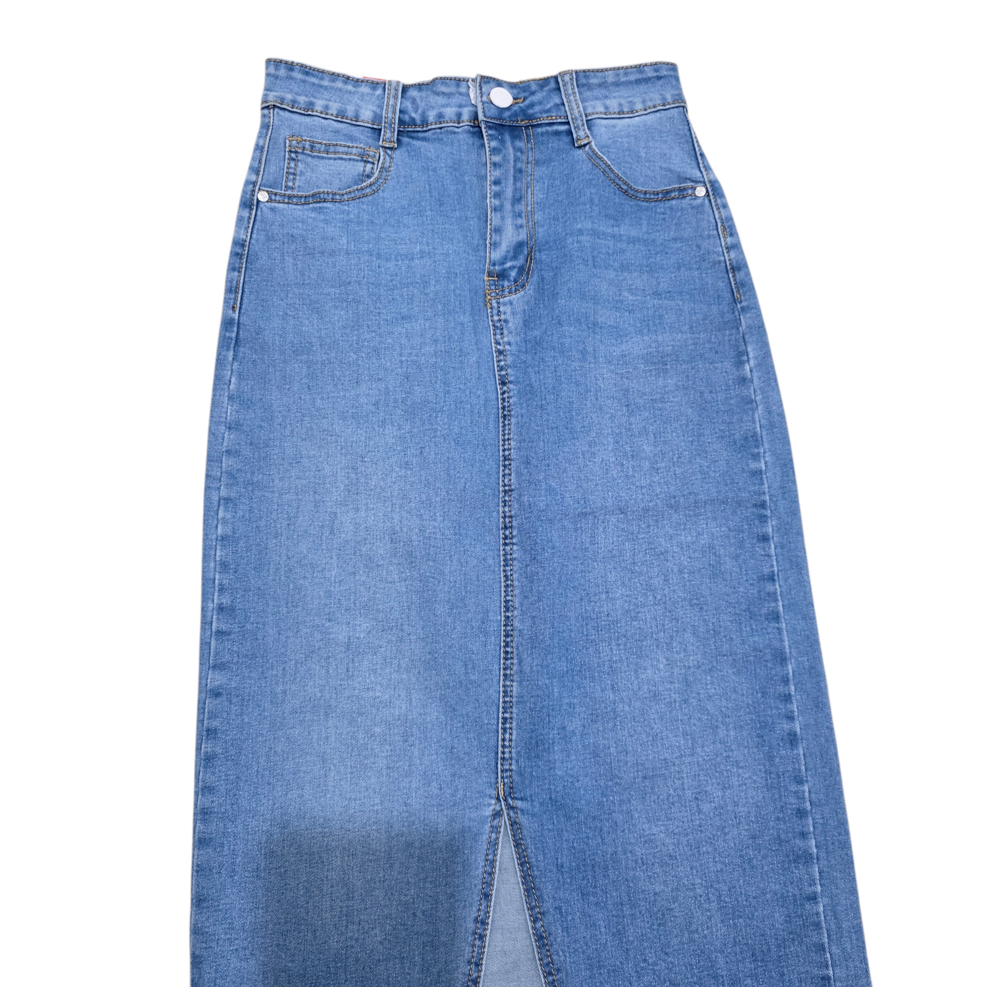Gonna Jeans con Spacco Frontale