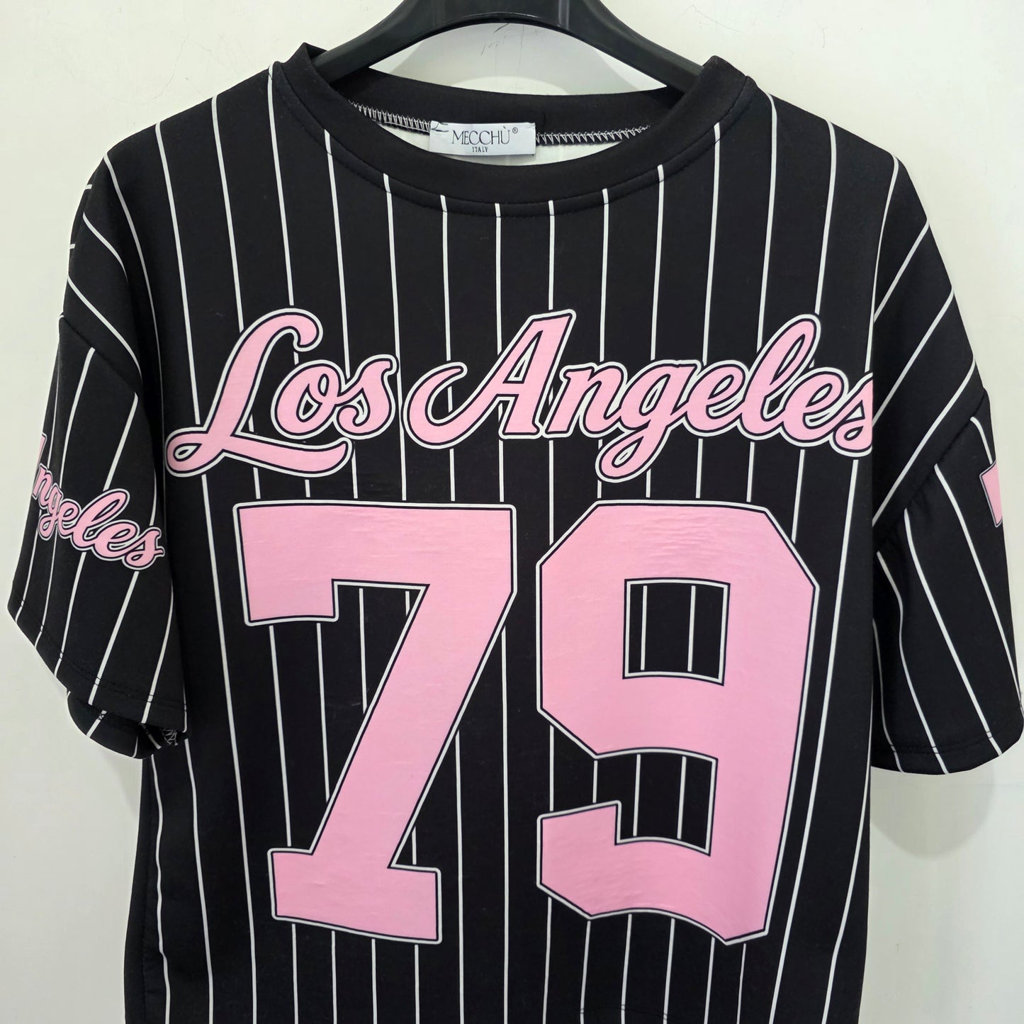 T-shirt Sportiva con Stampa "Los Angeles" e Numero 79