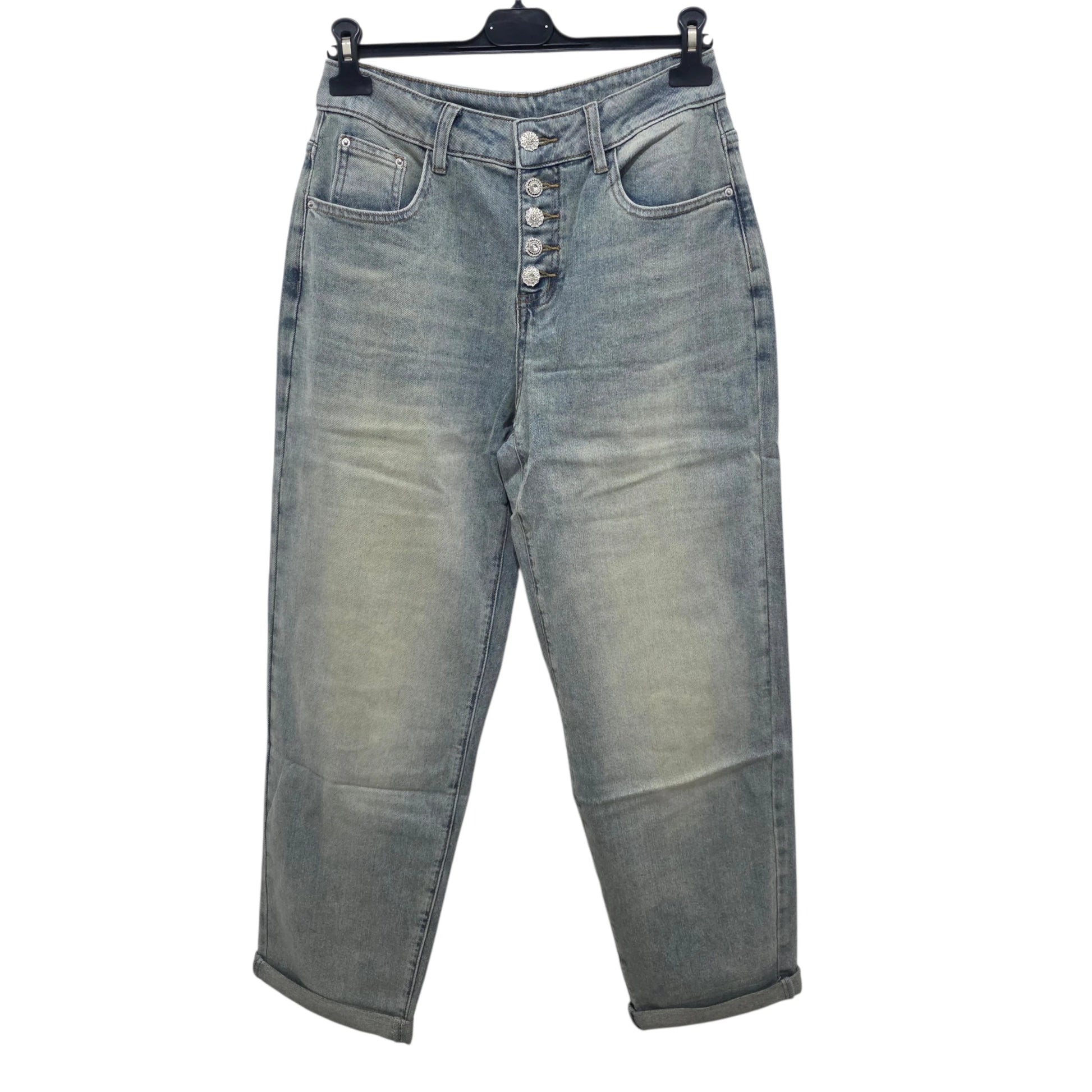 Jeans "Classic High-Waist" in Tessuto Comfortabile e Design Elegante 